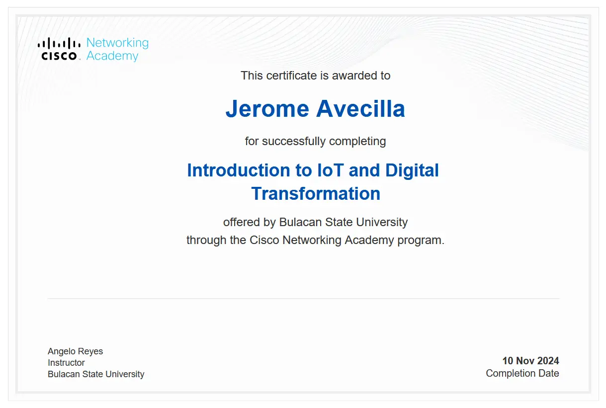Introduction to IoT and Digital Transformation