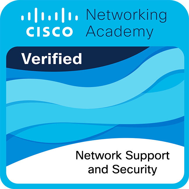 Network Support and Security badge