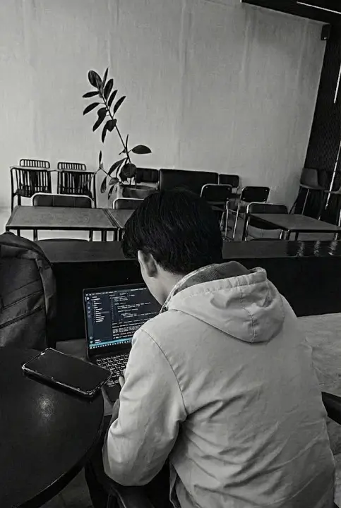 Computer on a desk